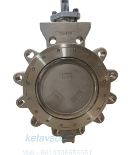 anti corrosion lug wafer special material double eccentric butterfly valve from keta valve manufacture