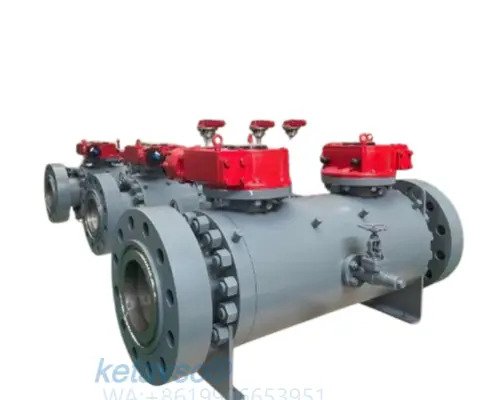 carbon steel double block ball valve from China manufacture