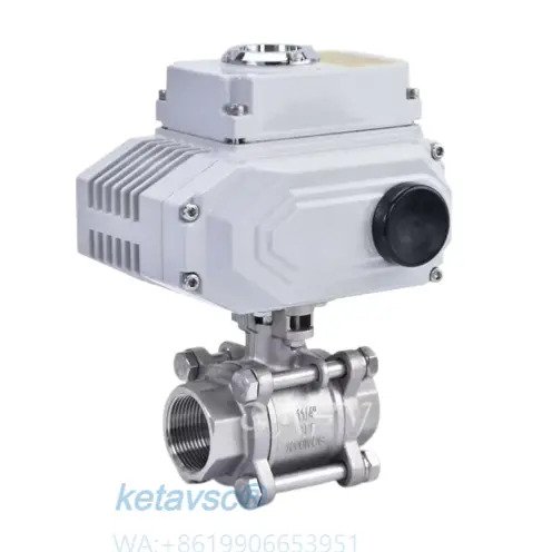 electric actuated stainless steel ball valve