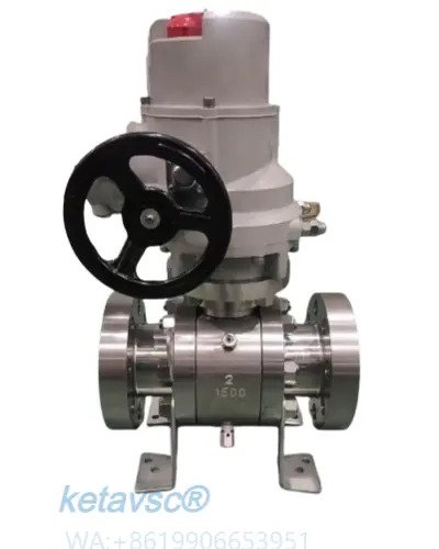 electric actuator with handle forged ball valve