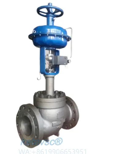 flow rate control ansi pneumatic actuated control valve