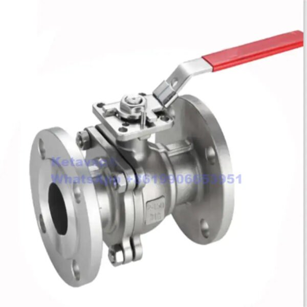 handle manual 2 PC stainless steel ball valve from China with flange end