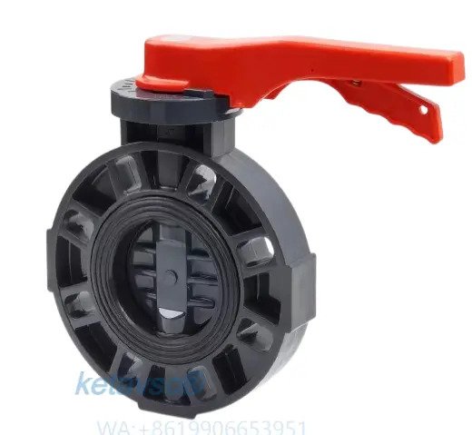 handle operate PVC wafer butterfly valve