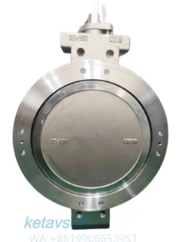 high performance double offset wafer butterfly valve from China manufacture for high pressure conditions