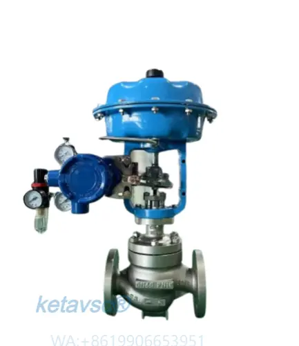 high performance pneumatic actuated control valve