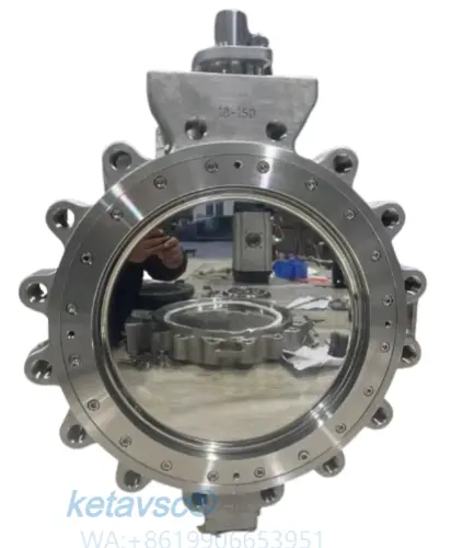 highest qualities stainless steel lug wafer double eccentric butterfly valve from keta valve manufacture in China