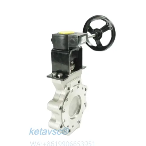 lug wafer end double eccentric stainless steel butterfly valve