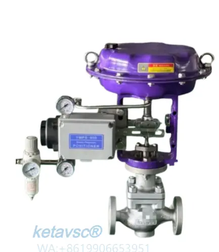 pneumatic actuated multiple stage reduce pressure control valve