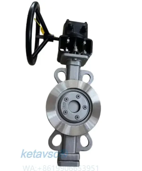 stainless steel double offset high performance wafer butterfly valves from keta valve