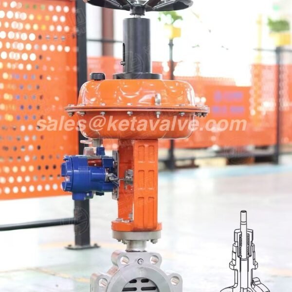 pneumatic actuated slide plate control valve