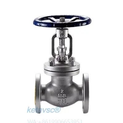 ansi stainless steel handle wheel flange end globe valve from China manufacture