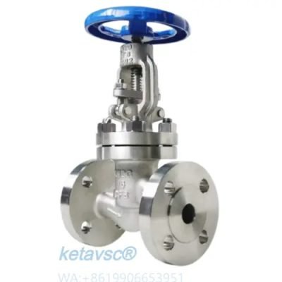 stainless steel handle wheel flange end globe valve